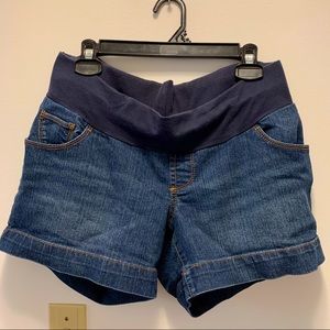 Motherhood Maternity Under Belly Jean Shorts